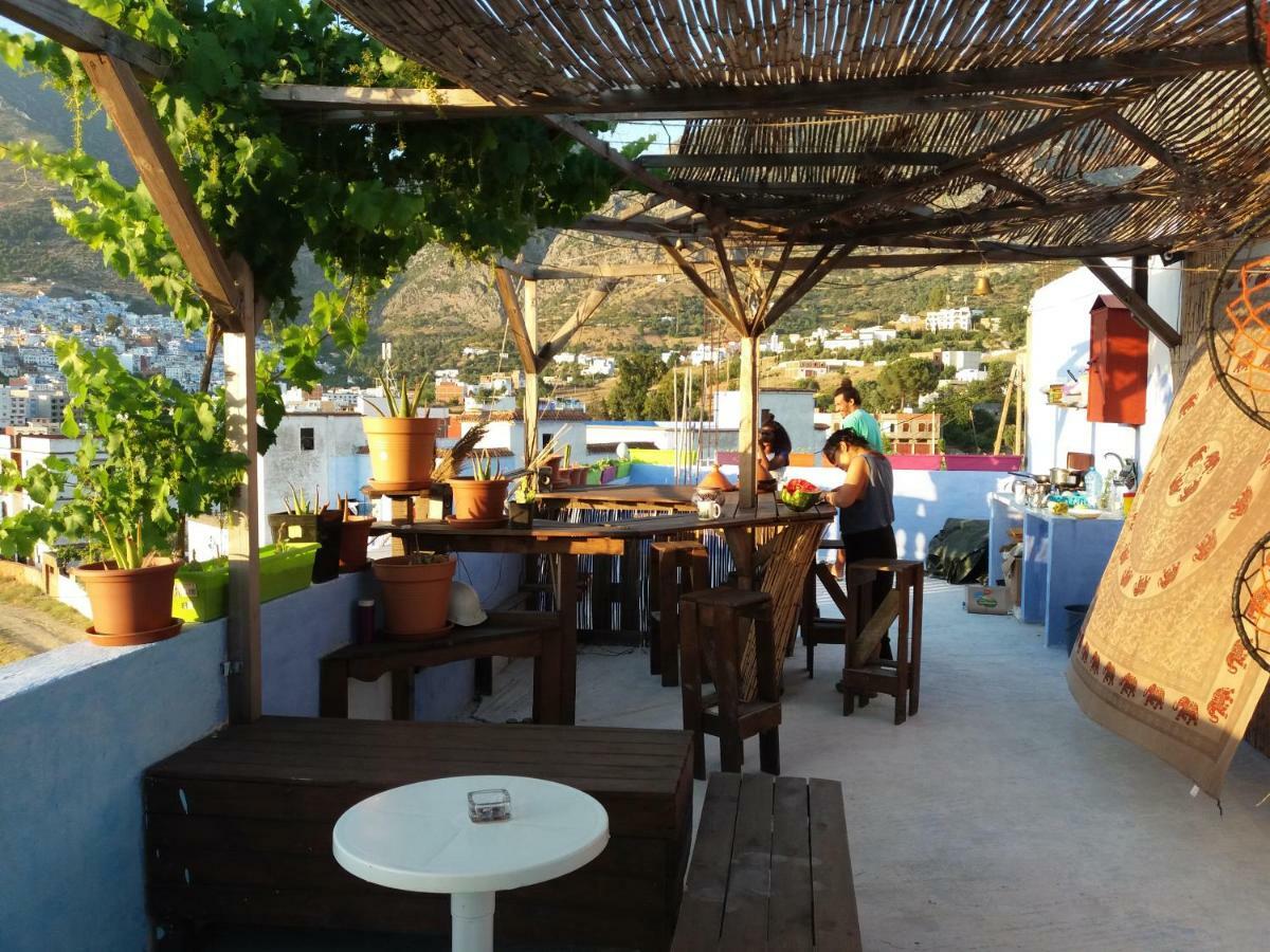AliBaba Apartment Hostel Bamboo Rooftop Room Chefchaouen Exterior foto